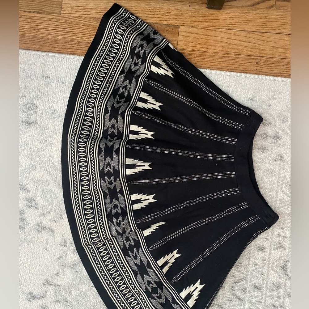 Pookie and Sebastian skirt - black and white; size small